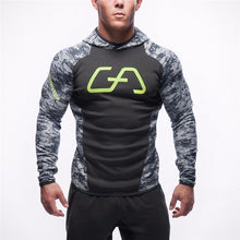 Men GYM Hoodies Cotton Sweatshirt Male