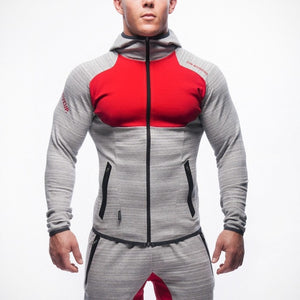 Men GYM Hoodies Cotton Sweatshirt Male