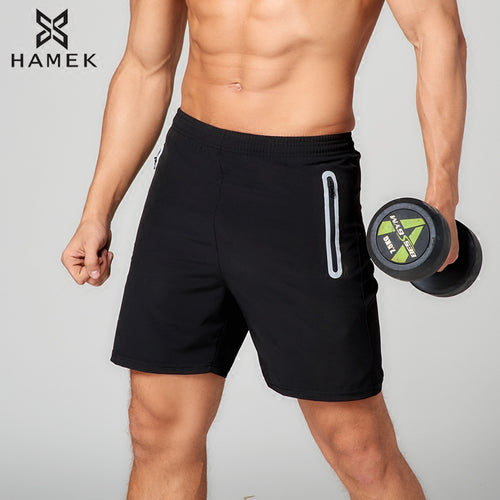 Sport shorts men with inner lining running breathable