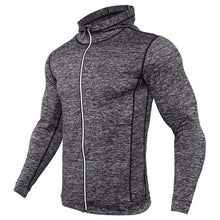 Thin Hooded Mens Running Jacket Zipper