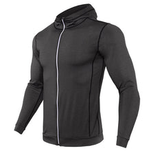 Thin Hooded Mens Running Jacket Zipper